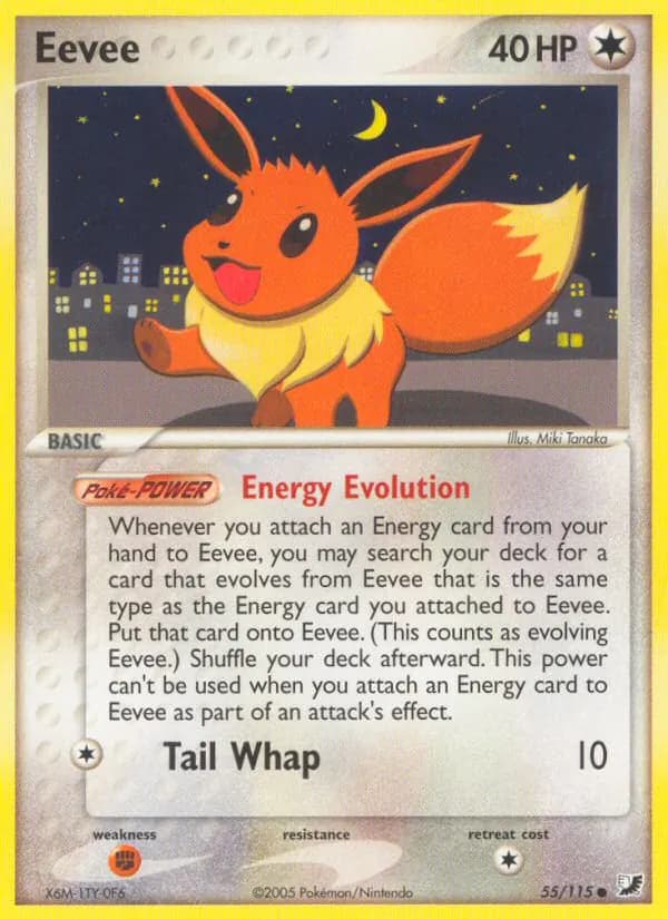Eevee card in English