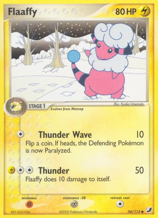 Flaaffy card in English
