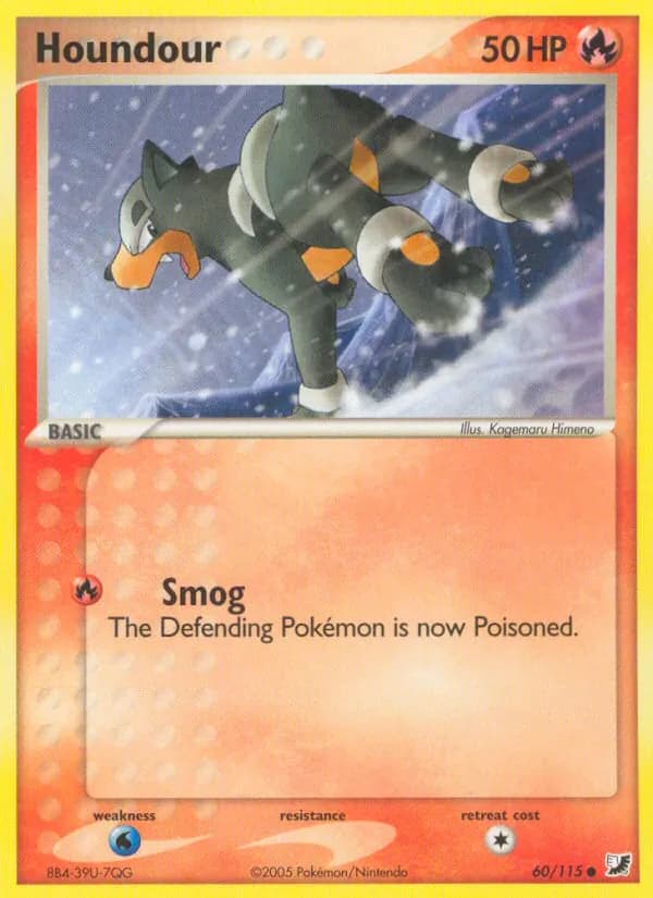 Houndour card in English