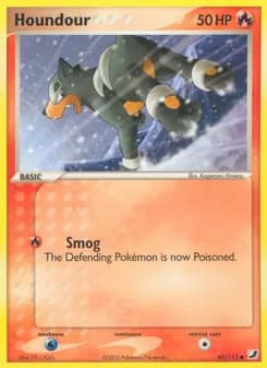 Houndour card in English