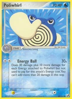 Poliwhirl card in English
