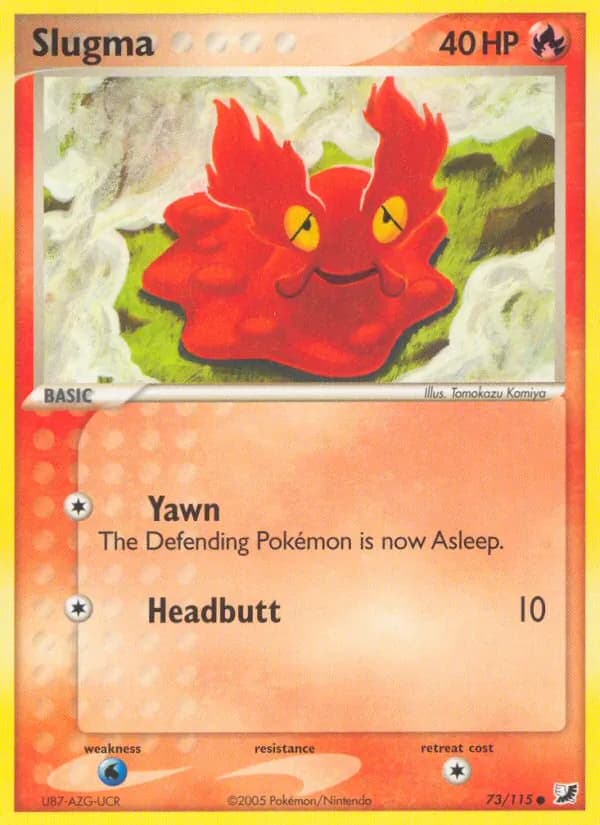 Slugma card in English