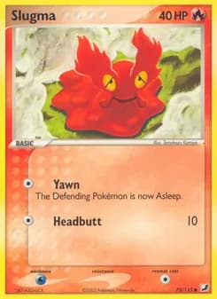 Slugma card in English