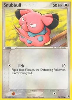 Snubbull card in English