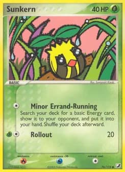 Sunkern card in English
