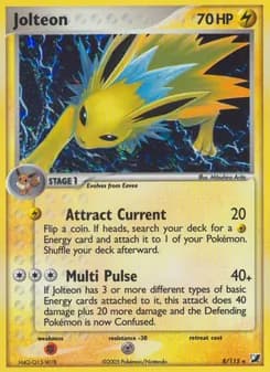 Jolteon card in English