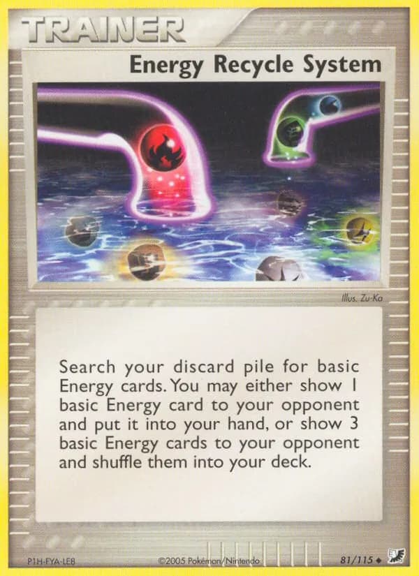 Energy Recycle System card in English