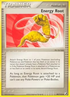 Energy Root card in English