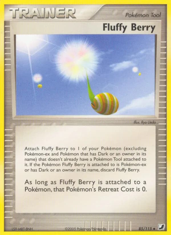 Fluffy Berry card in English