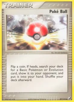 Poké Ball card in English