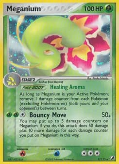 Meganium card in English