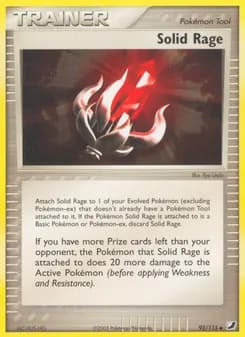 Solid Rage card in English