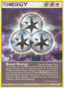 Boost Energy card in English
