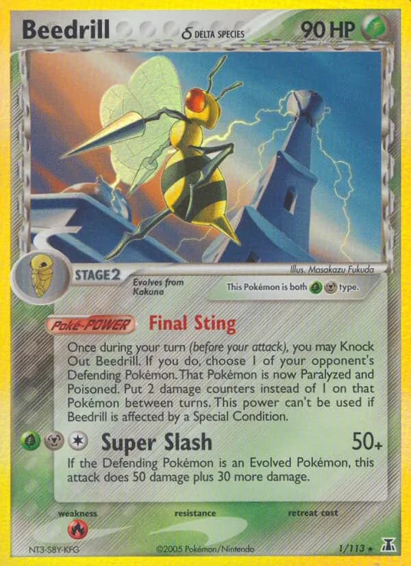 Beedrill δ card in English