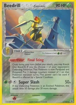 Beedrill δ card in English