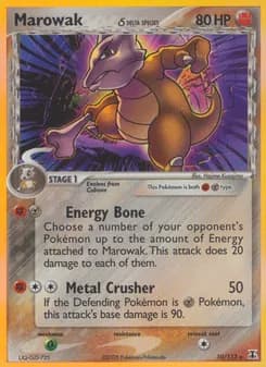 Marowak δ card in English
