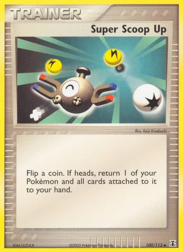 Super Scoop Up card in English