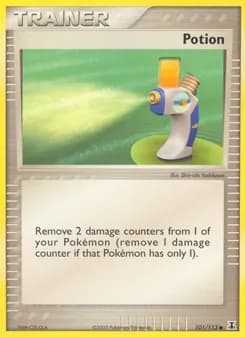 Potion card in English
