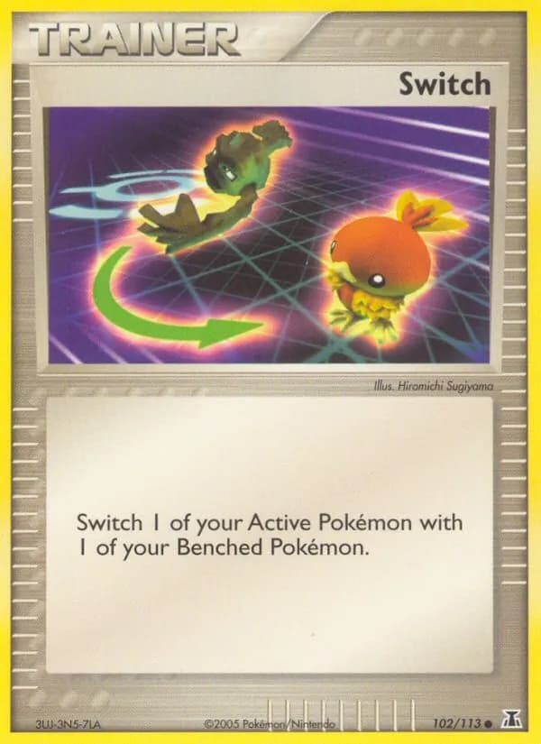 Switch card in English