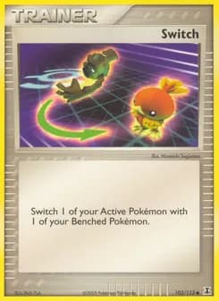 Switch card in English