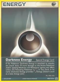 Darkness Energy card in English