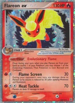 Flareon ex card in English