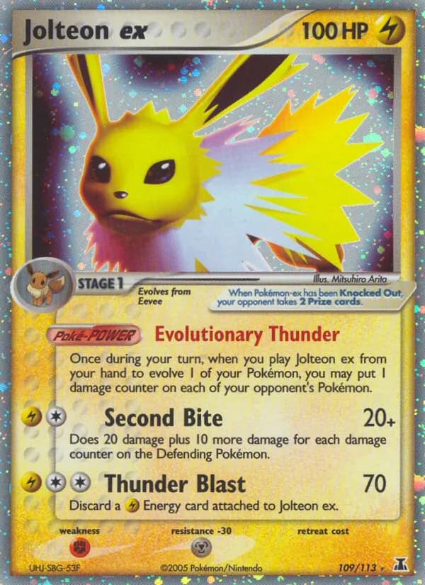 Jolteon ex card in English