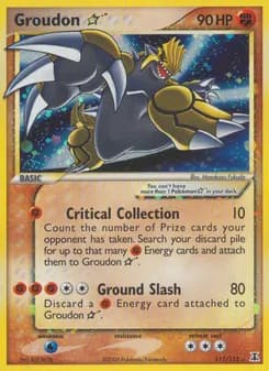 Groudon Star card in English