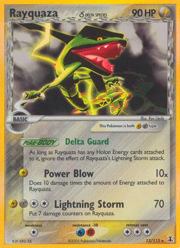 Rayquaza δ card in English