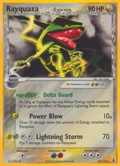 Rayquaza δ card in English