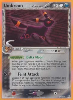 Umbreon δ card in English