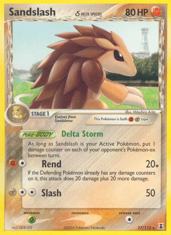 Sandslash δ card in English