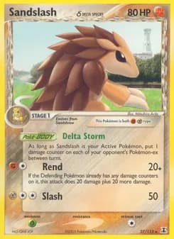 Sandslash δ card in English