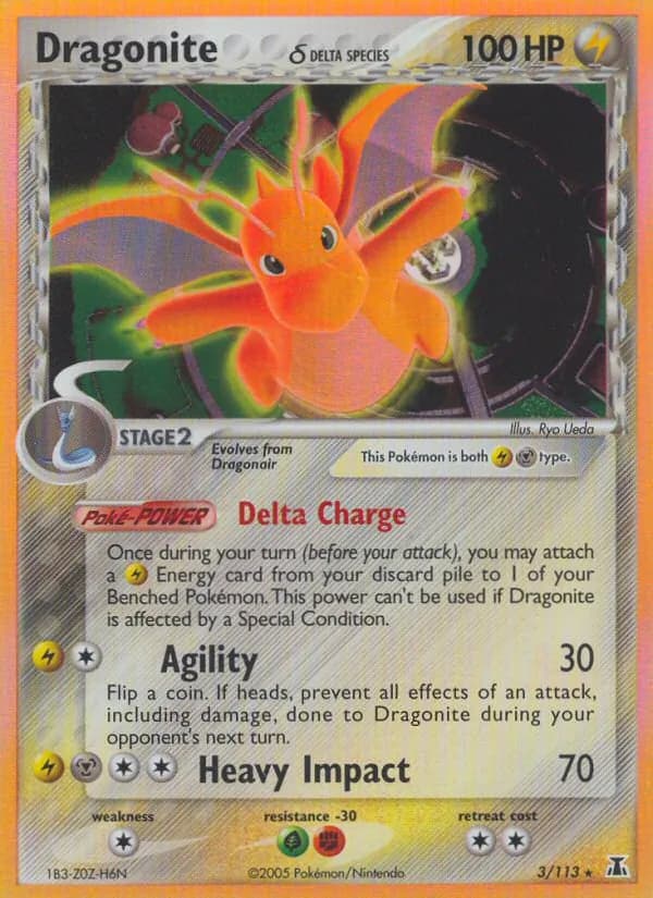 Dragonite δ card in English