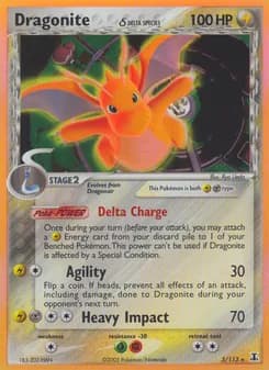 Dragonite δ card in English