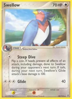 Swellow card in English