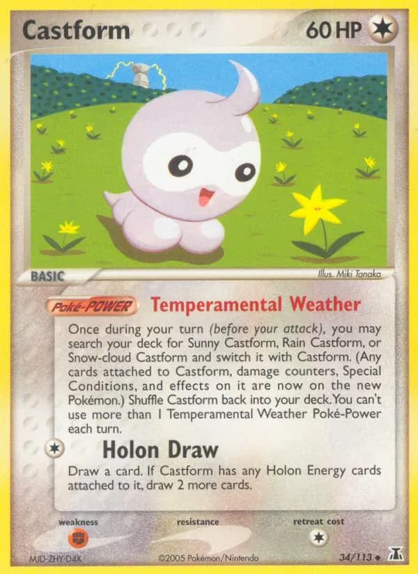 Castform card in English
