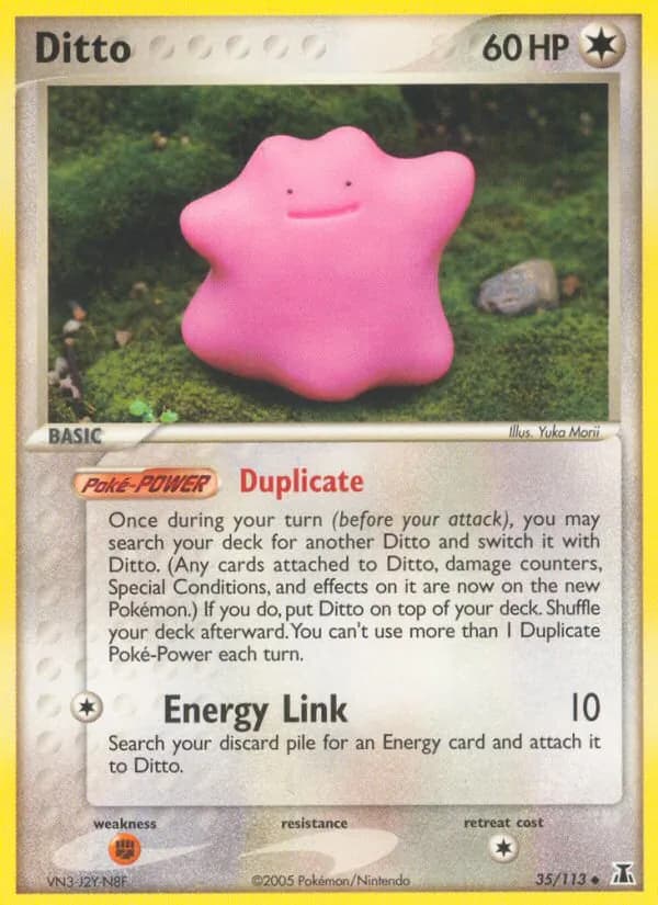 Ditto card in English