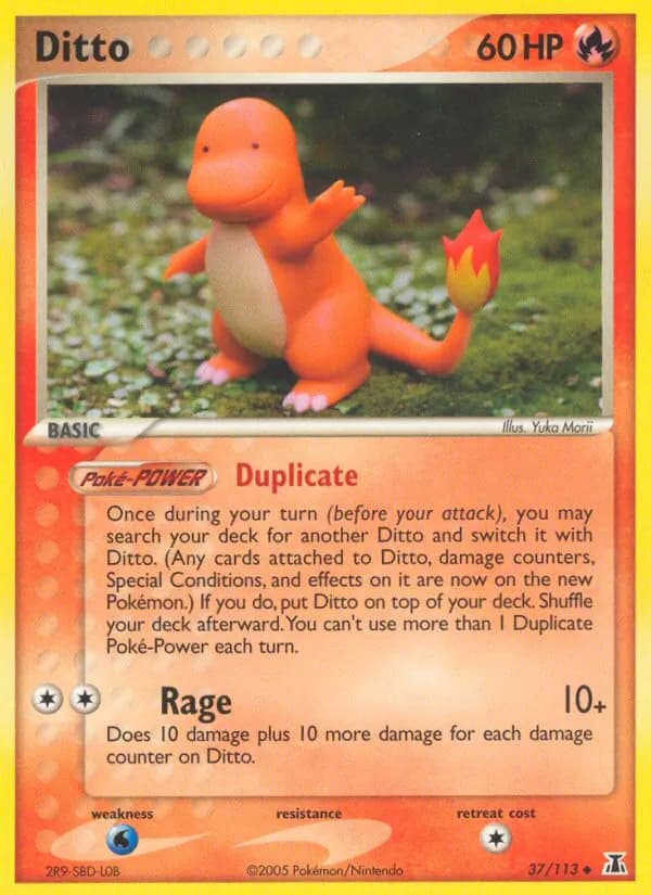 Ditto card in English