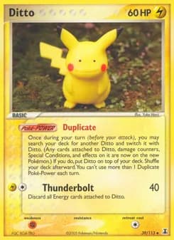 Ditto card in English