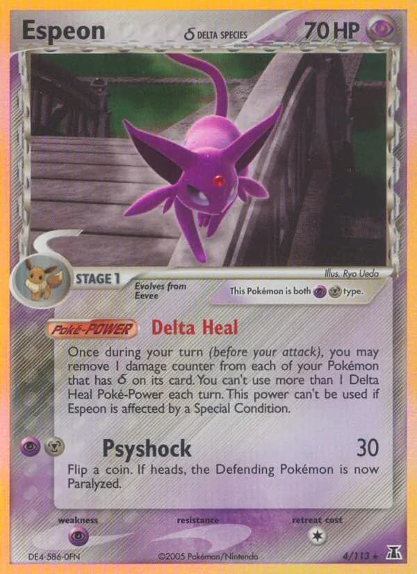 Espeon δ card in English