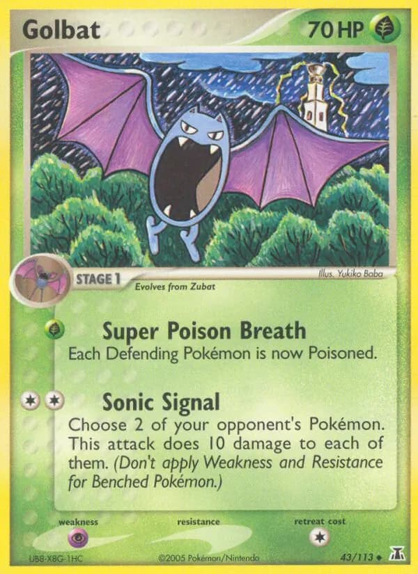 Golbat card in English
