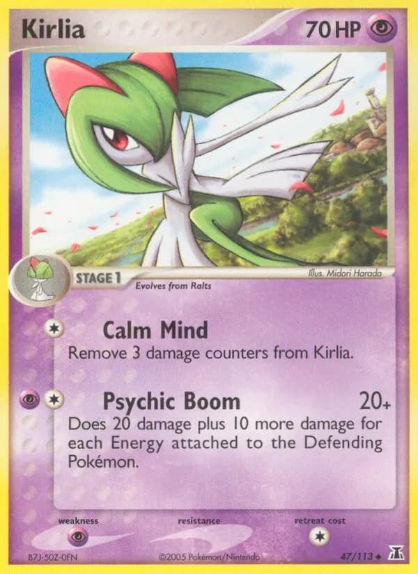 Kirlia card in English