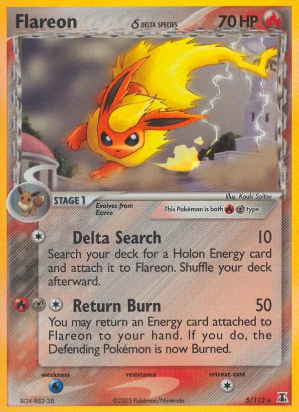Flareon δ card in English