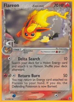 Flareon δ card in English