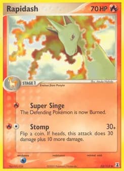 Rapidash card in English