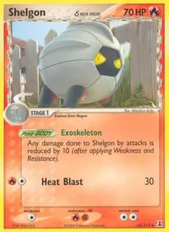 Shelgon δ card in English