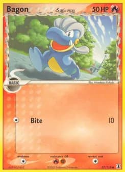 Bagon δ card in English