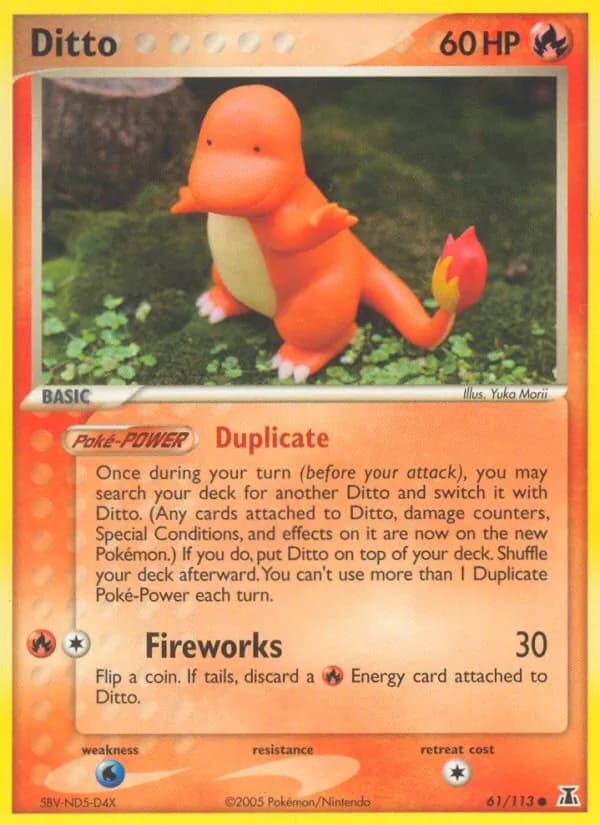 Ditto card in English