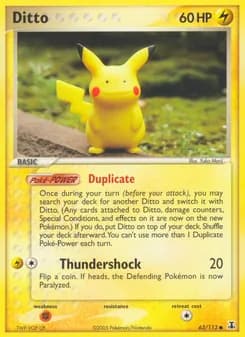 Ditto card in English